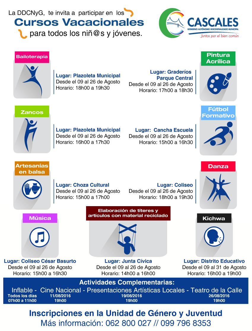 cursos vacacionales